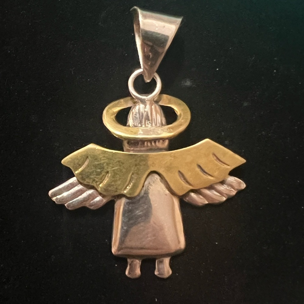 925 STERLING SILVER MEXICO ANGEL PENDANT
